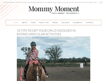 Tablet Screenshot of mommymoment.ca